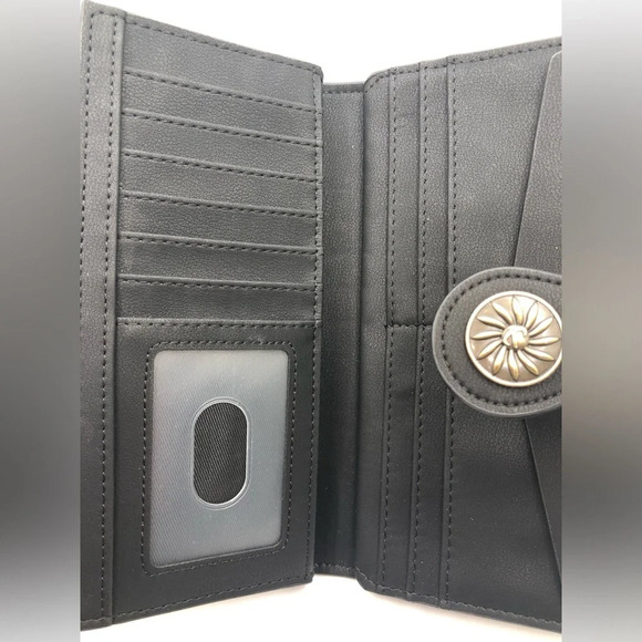 Travelambo Bifold Black RFID Blocking Leather Wallet - Picture 4 of 8